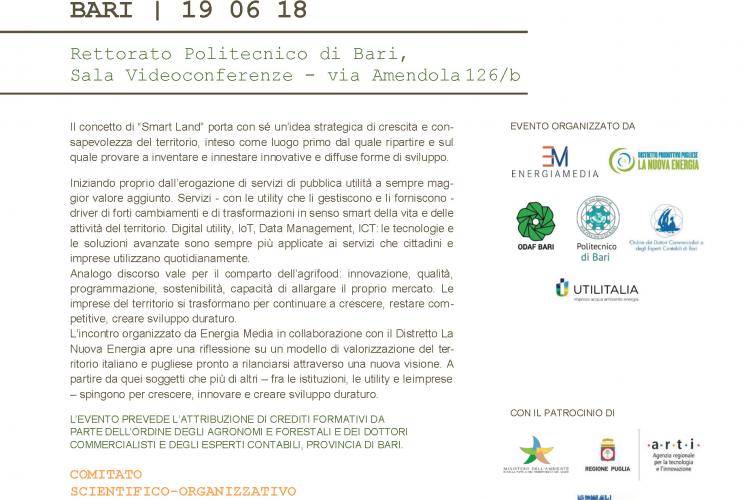 SmartLandItalia2018: Reti, Imprese, Governance