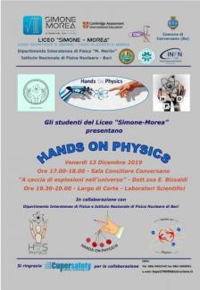 Locandina Evento "Hands On Physics"