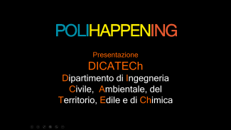 Prima slide della Presentazione dei Corsi di Laurea erogati da DICATECh- POLITECNICO DI BARI