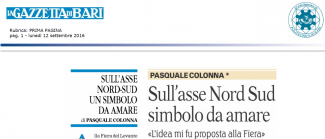 Articolo su Gazzetta di Bari - P. Colonna - 12.09.2016