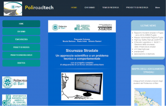 screenshot del sito web "Poliroadtech"