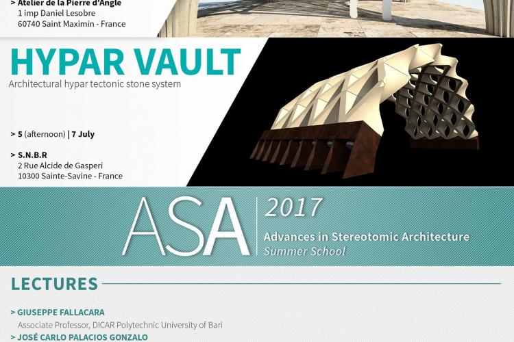 ASA 2017 - Advances in Stereotomic Architecture