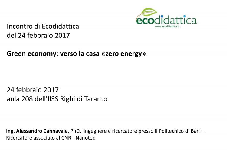 Locandina evento Ecodidattica c/o Istituto Righi Taranto
